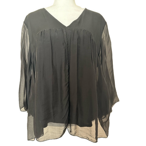 Cobblestone Living Silk Top Made in Italy